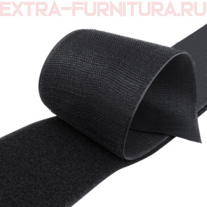  Лента контакт 80мм цв.черный 2090 (25м)