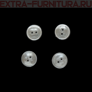 Пуговицы 17/2 прозрачные, ПС-2,"Шагрень" упаковка 1000 шт.