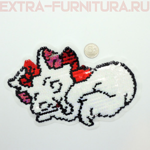 Аппликация Киска трансформер 23*14см