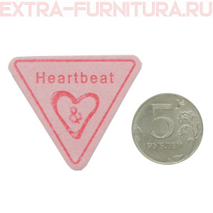 Нашивка Heartbeat цв.розовый