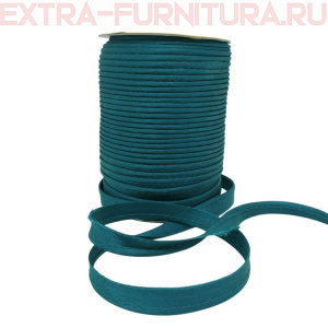 Кант атласный 12 мм, 72 ярда, цв. 221 морская волна А