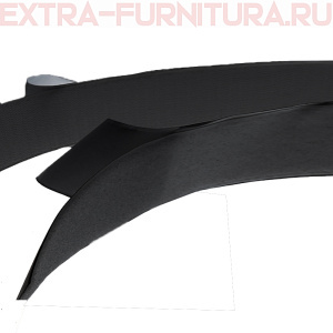  Лента контакт 25мм цв.черный 322 (25м) клеевая 