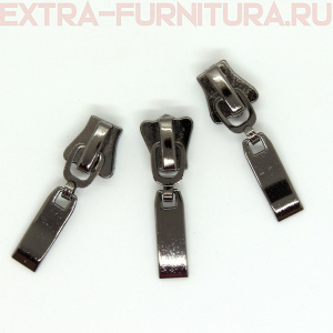 Бегунок декоративный автомат ТР8 черный никель (15-5) КОРОНА (уп.25шт)