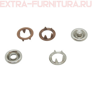 Кнопка рубашечная 9,5мм кольцо, цв.293 темно-бежевый матовый (уп.1440шт) Buttoni