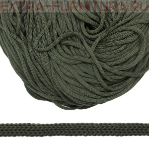 Шнур  ПП 5мм, цв.268 хаки, уп.100м пл.4,6 г/м арт.В501