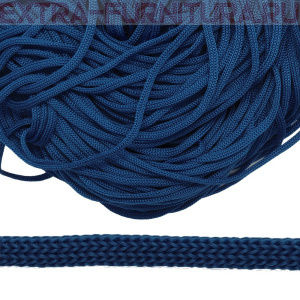 Шнур  ПП 5мм, цв.205 темно-синий, уп.100м, пл.4,6 гр/м, арт.В501