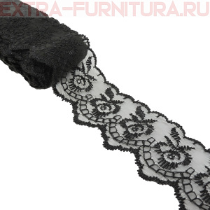 Кружево ш 3,5 см, цв. черный (10 ярдов)