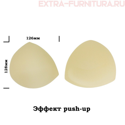 Чашечки корсетные арт.TBY-05.02 с эффектом push-up p.one size   цв.телесный уп.10пар
