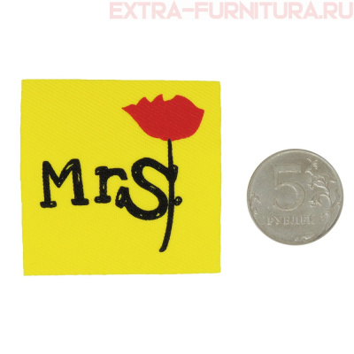 Нашивка MrS цв.желтый
