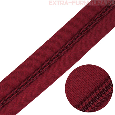 Молния рулонная спираль тип Т5, цв.163 св.бордо, пл.16 гр/м