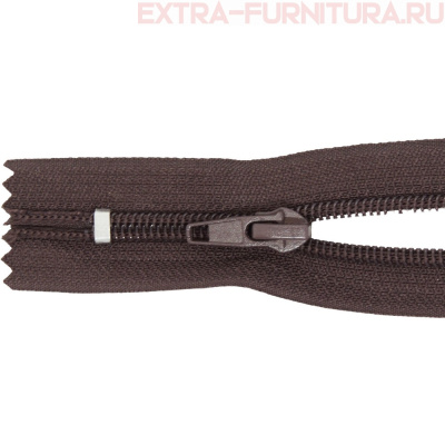 Молния спираль обувная Т7, дл.20 см, цв.304 коричневый
