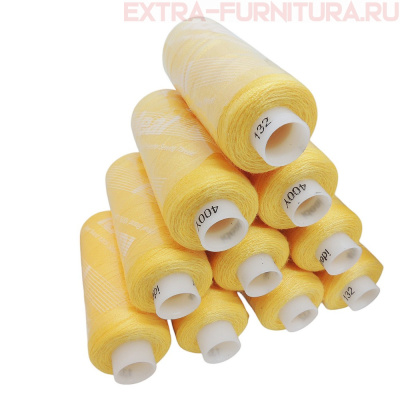 Нитки IDEAL бытовые 40/2 366м, цв.132 желтый (уп.10шт)