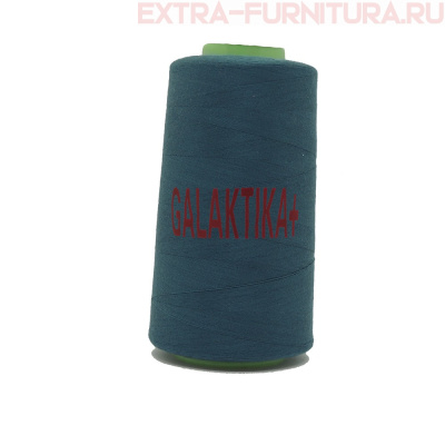 Нитки GALAKTIKA  40/2 п/э  4000 ярдов, цв.250 зелено-синий темный